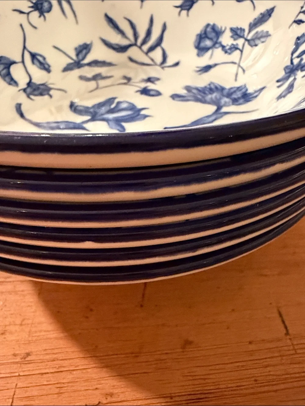 Royal Stafford Floral Ceramic Soup Bowls - Classic Botanical set of 6